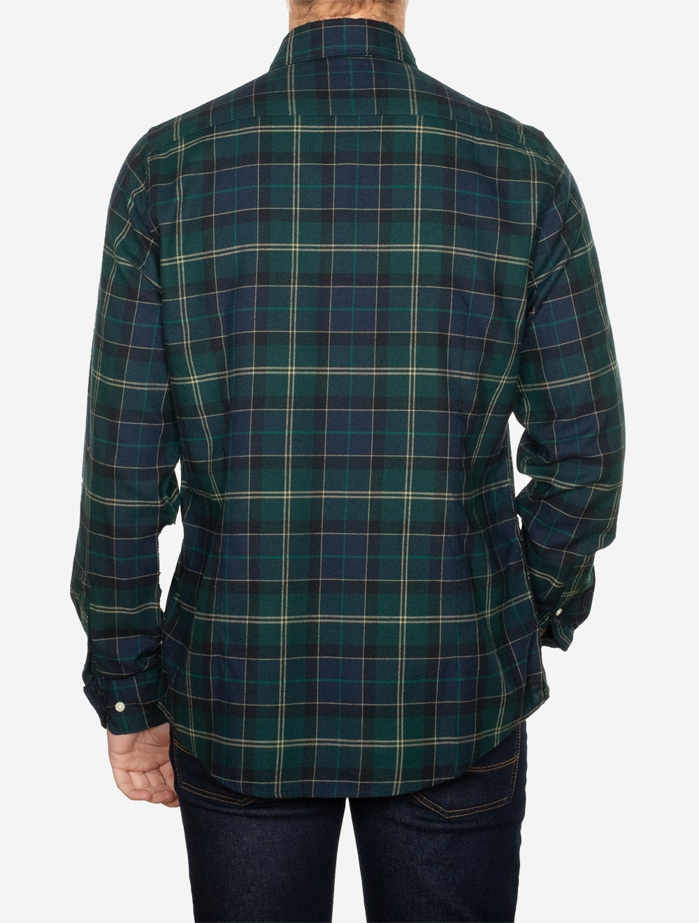 Fortrose Tailored Tartan Shirt Green Loch