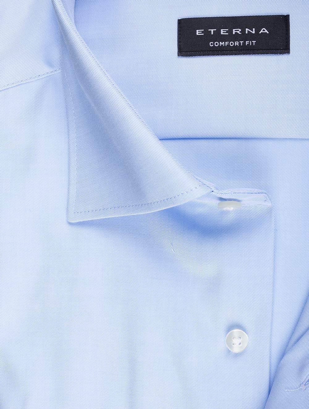 Eterna Plain Comfort Fit Shirt Blue AI1