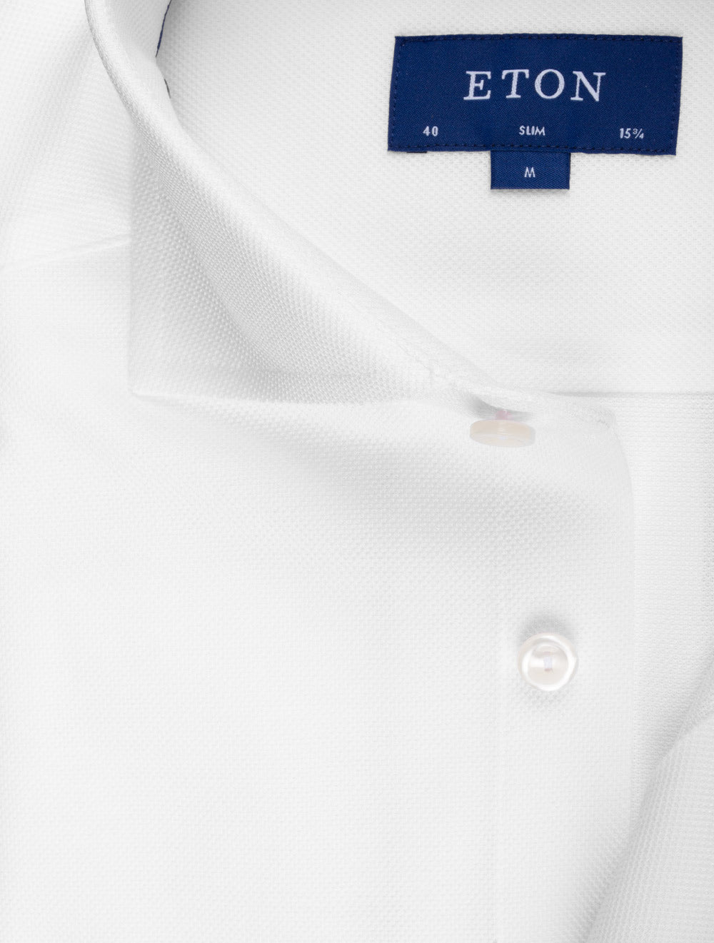 Eton White Pique Shirt AI1