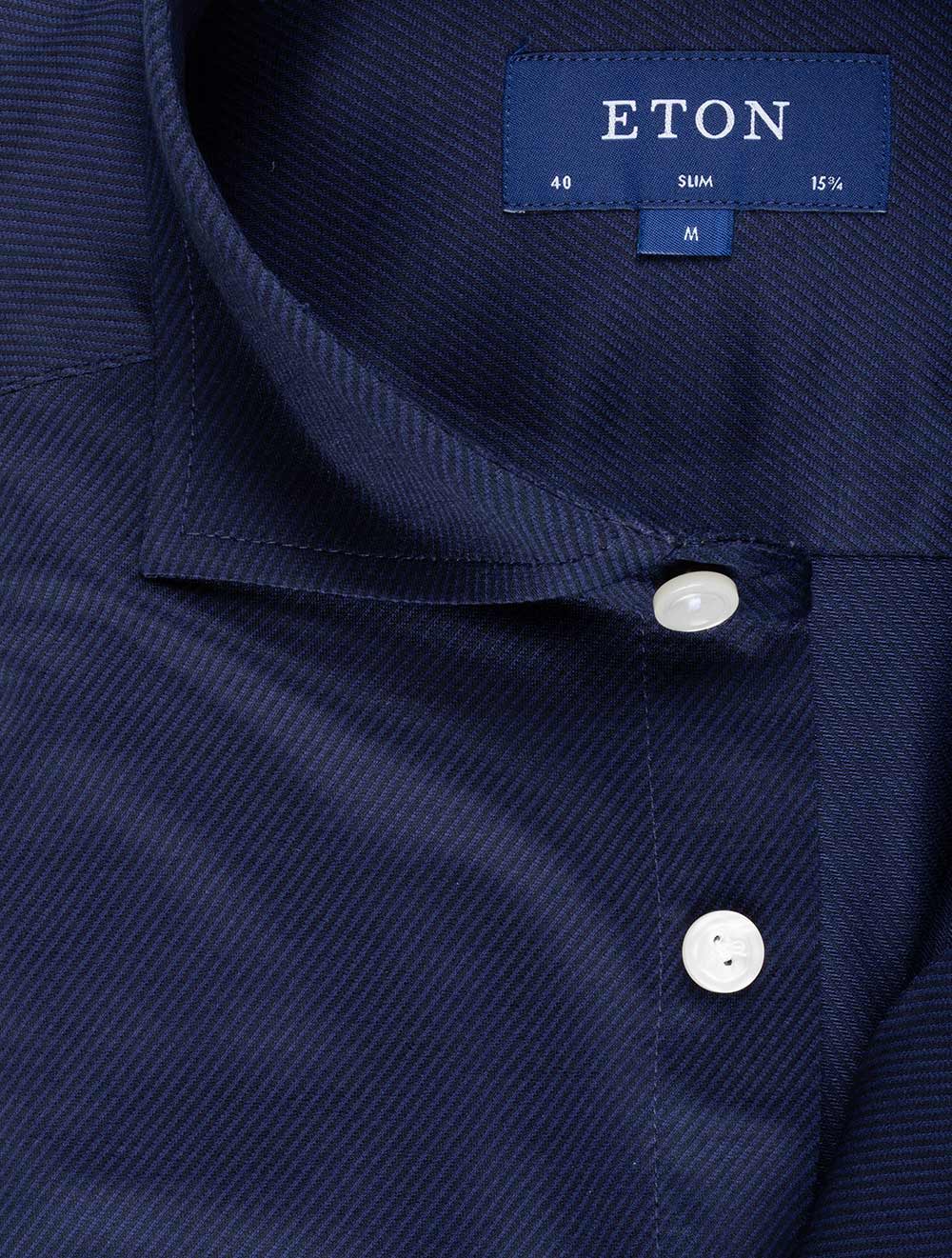 Eton Blue King Knit Shirt Navy AI1