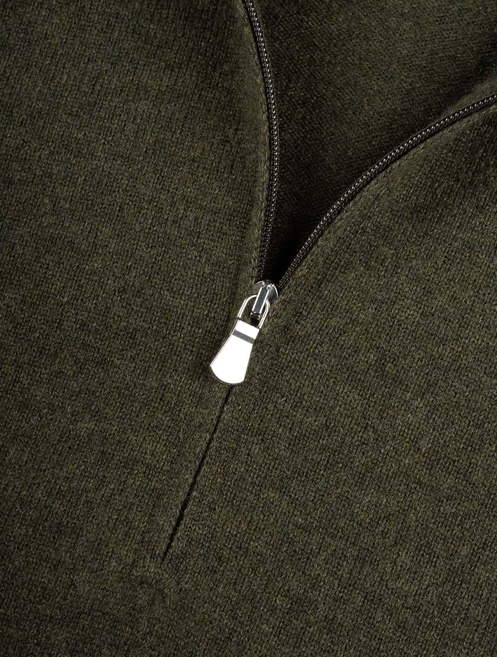 Cashmere Mock Neck Green