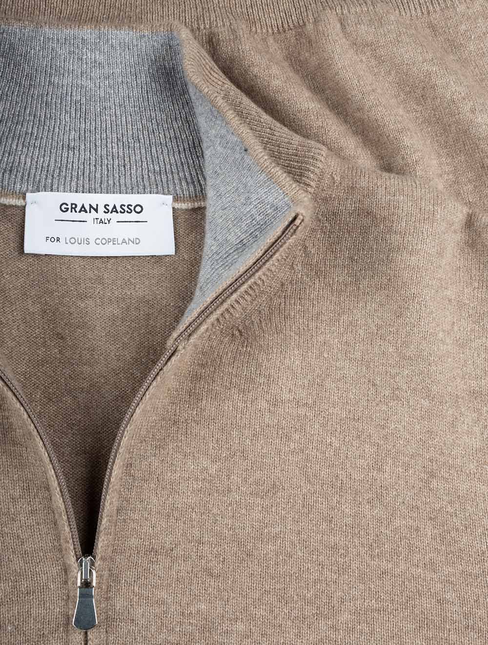 Cashmere Mock Neck Beige