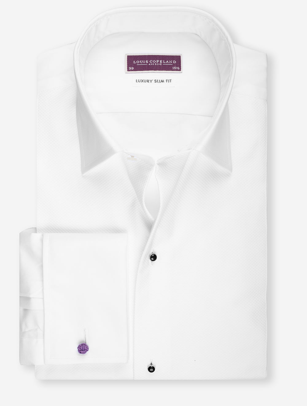 Louis Copeland Slim Fit Dress Shirt White MI