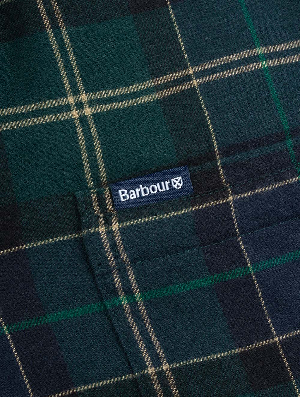 Fortrose Tailored Tartan Shirt Green Loch