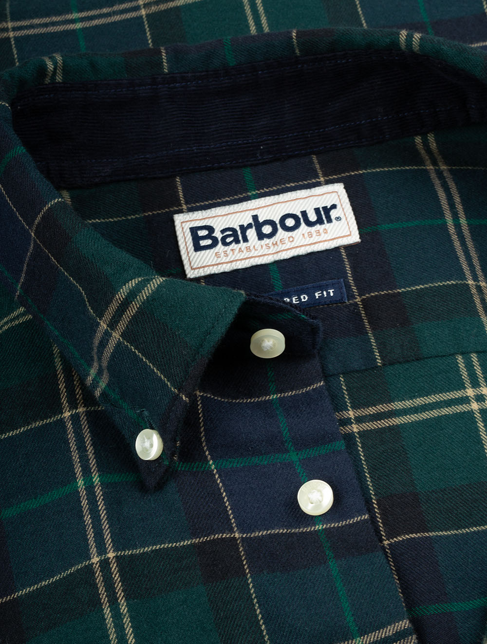 Fortrose Tailored Tartan Shirt Green Loch