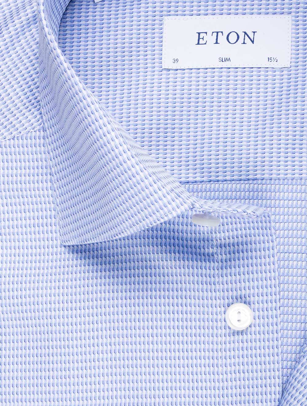 Blue Puppytooth Slim Shirt