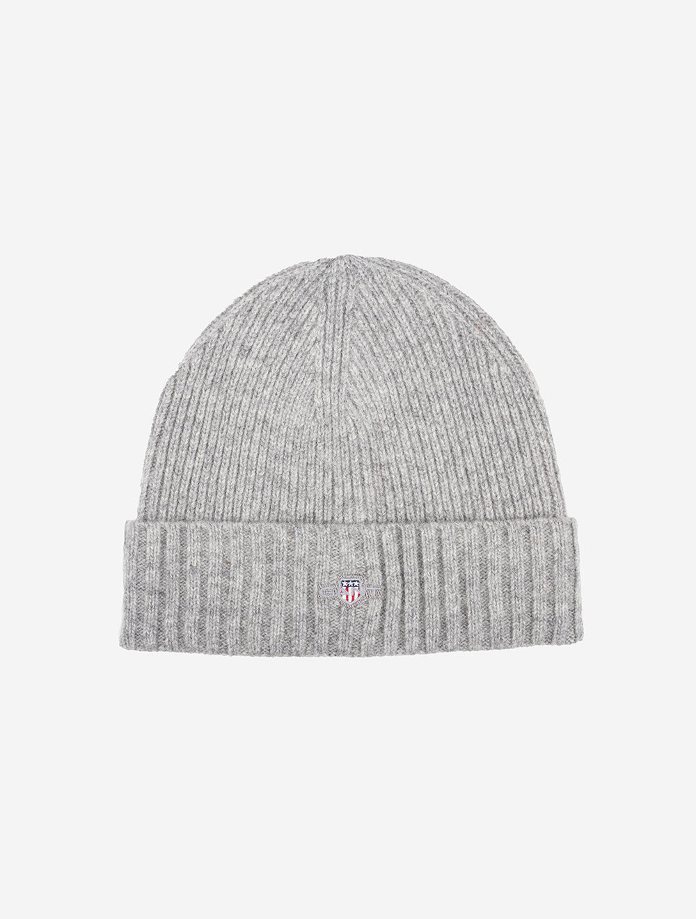 Gant Unisex Shield Wool Beanie Grey Melange MI