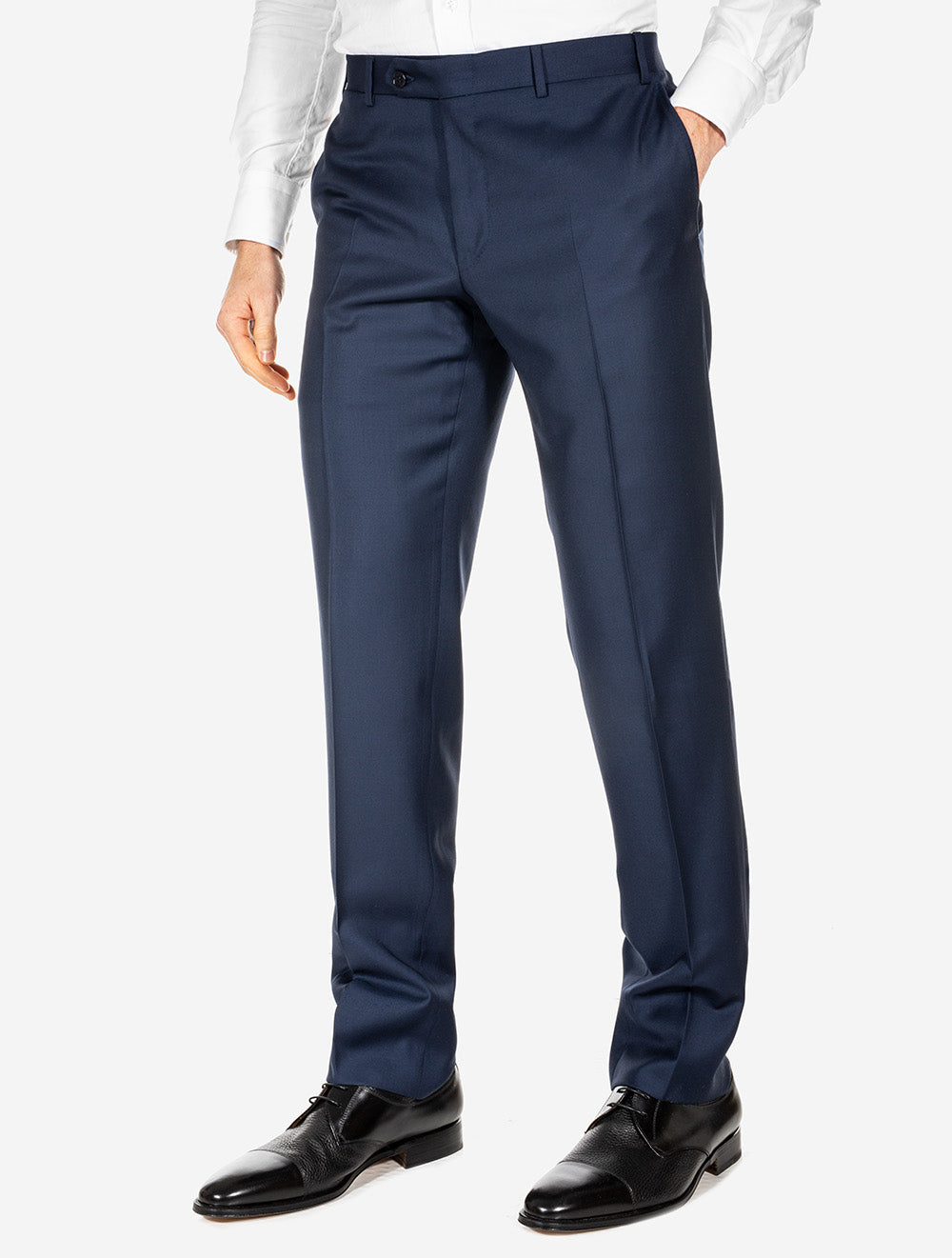 Canali Wool Formal Trousers Blue MI