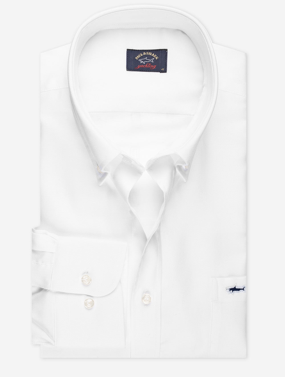 Paul And Shark Button Down Pic N Pic Shirt White MI