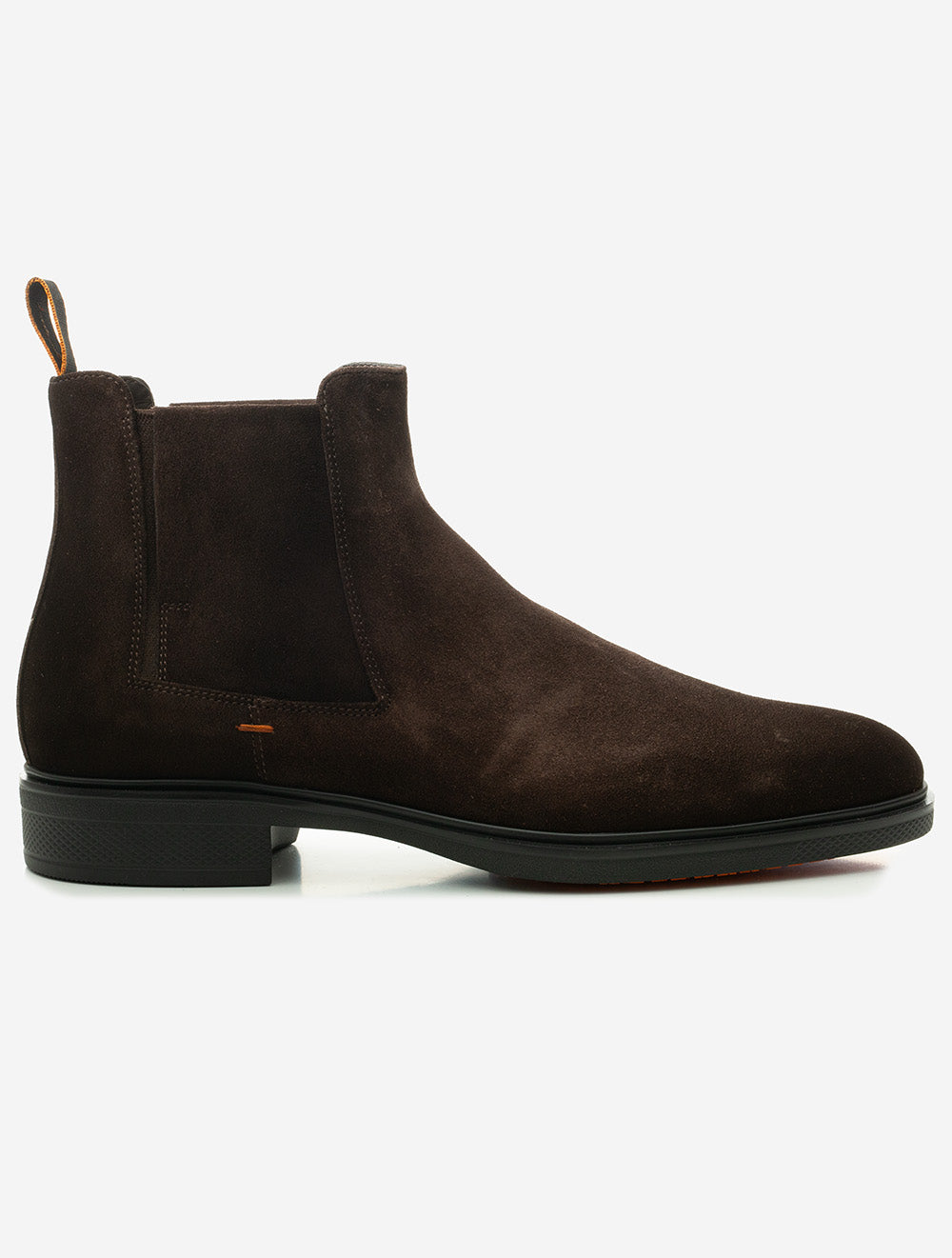 Santoni Suede Chelsea Boot Brown AI2