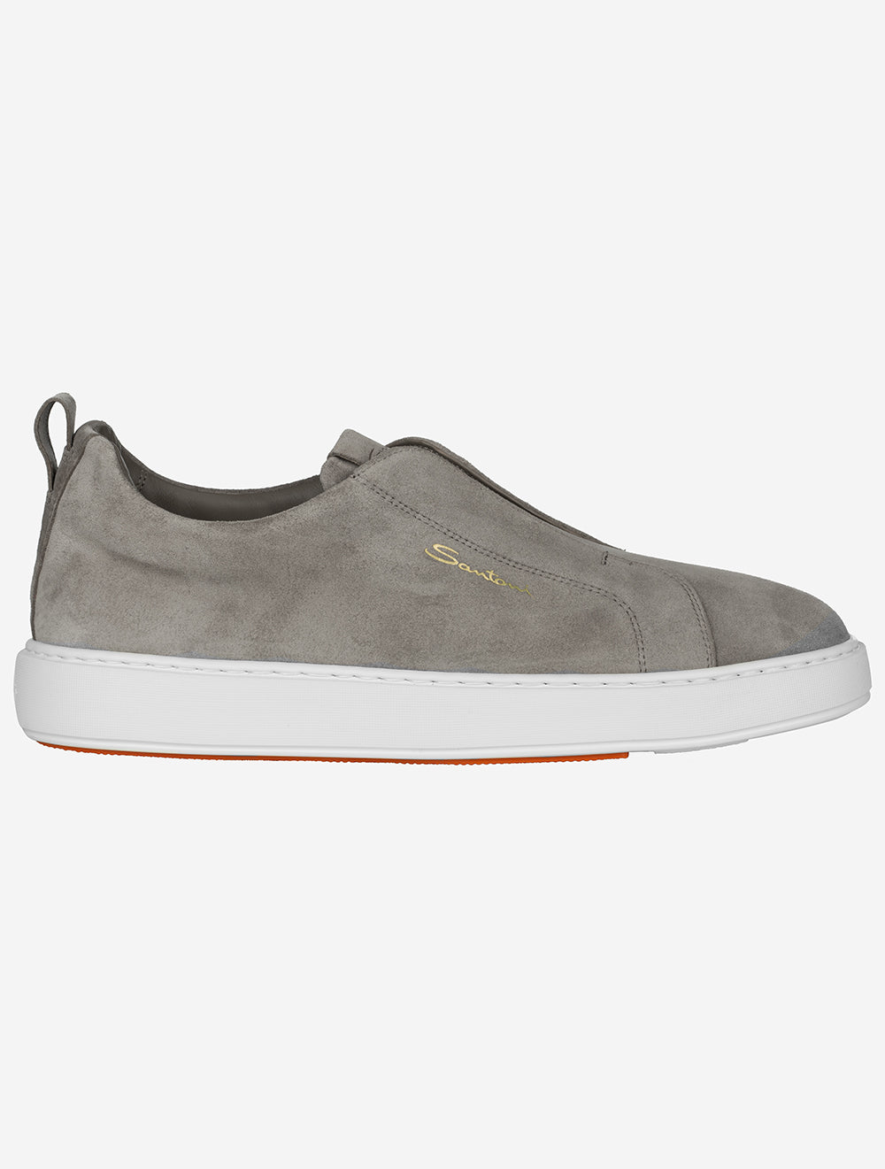 Santoni Suede Slip On Sneaker Grey AI2