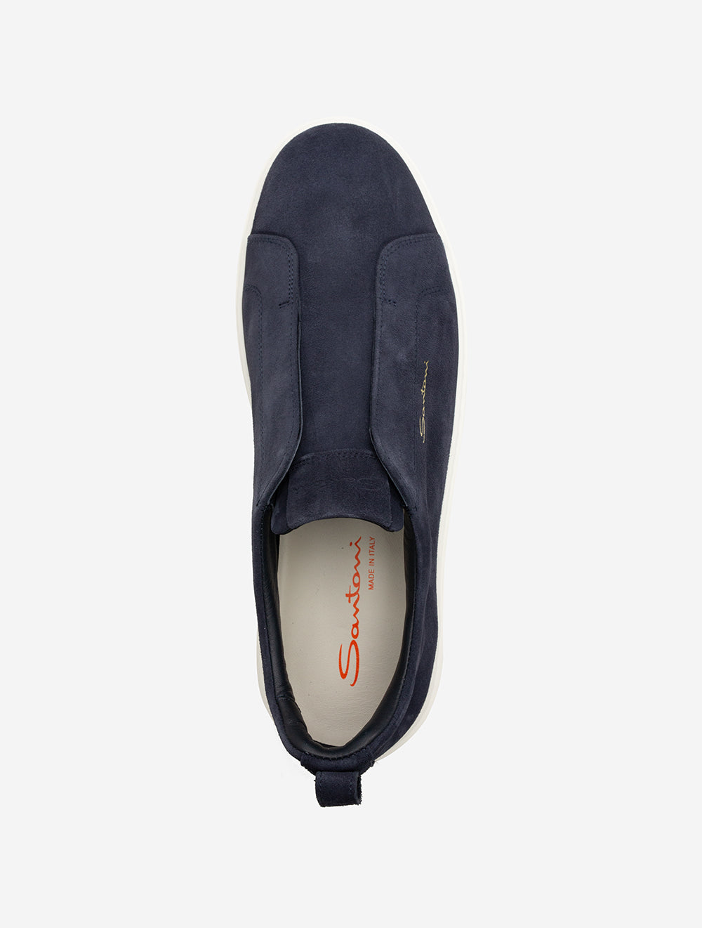 Santoni Suede Slip On Sneaker Blue AI4