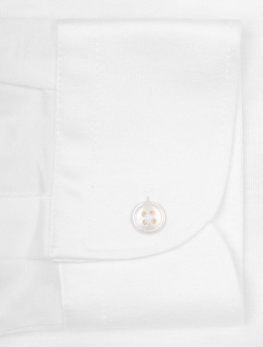 Gran Sasso Stretch Polo Jersey Shirt Pure White AI5