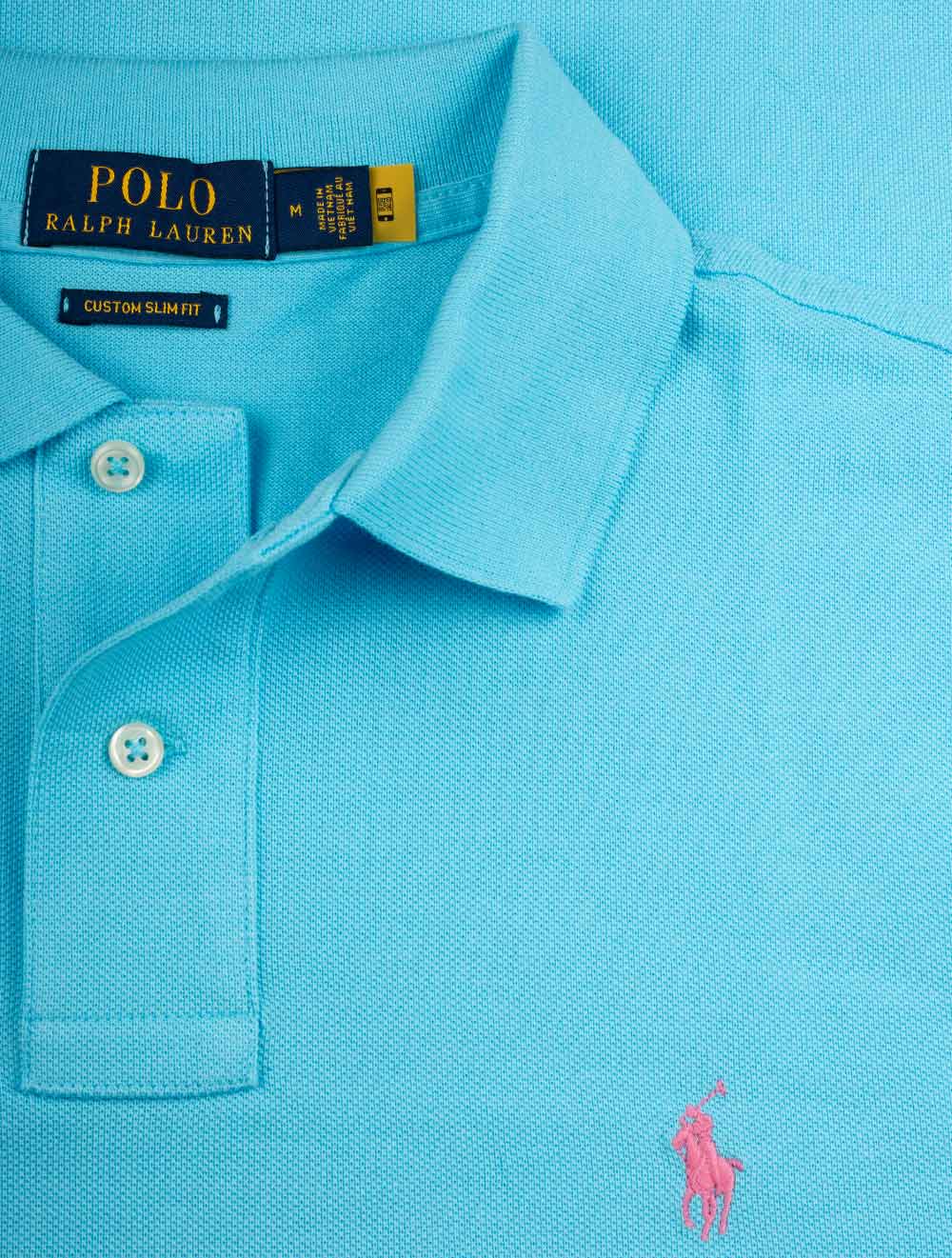 Ralph Lauren Basic Short Sleeve Polo Turquoise AI3