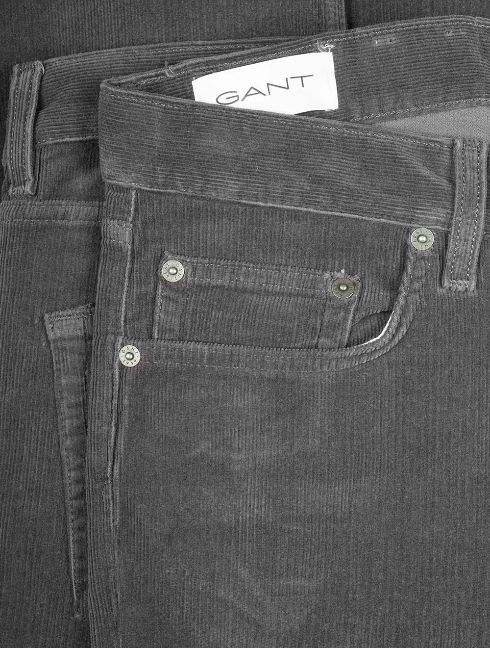 Gant Regular Cord Jeans Antracite AI2