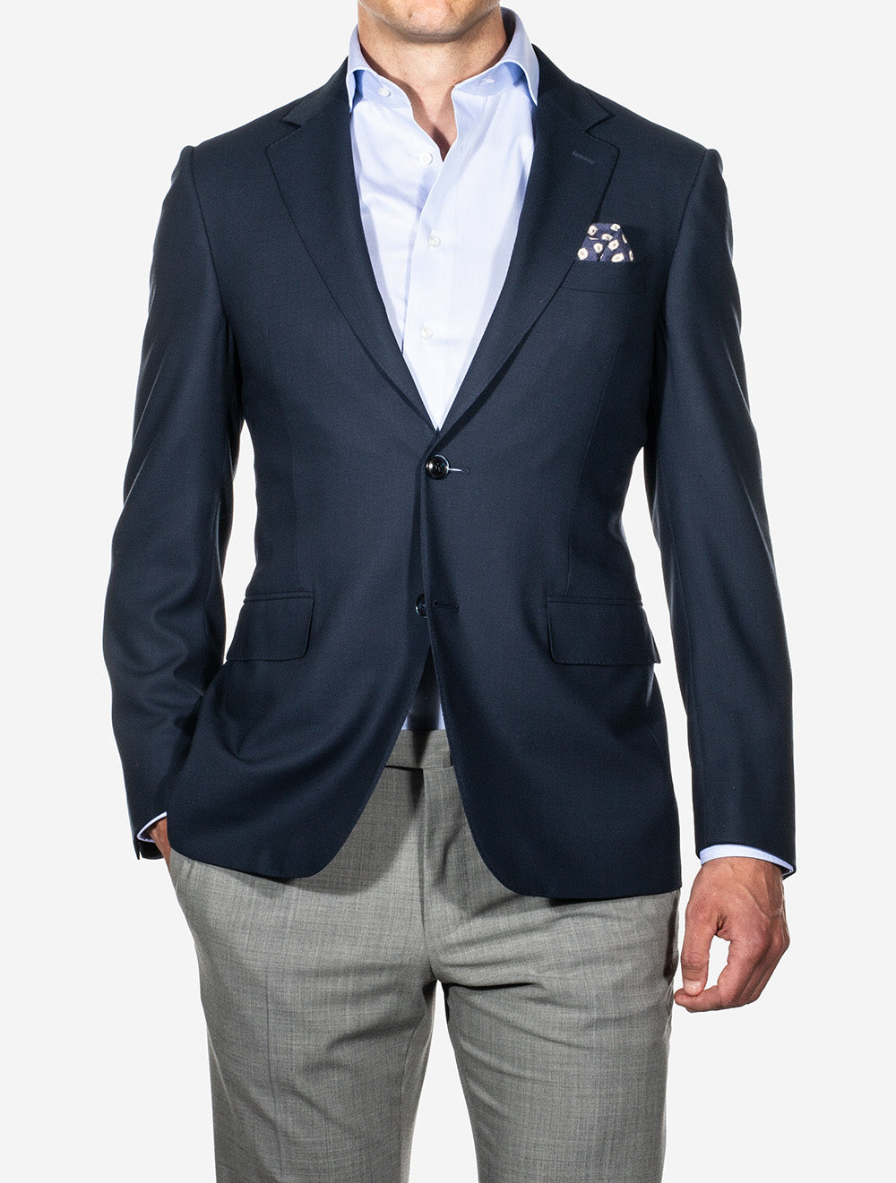 Hopsack Blazer Navy