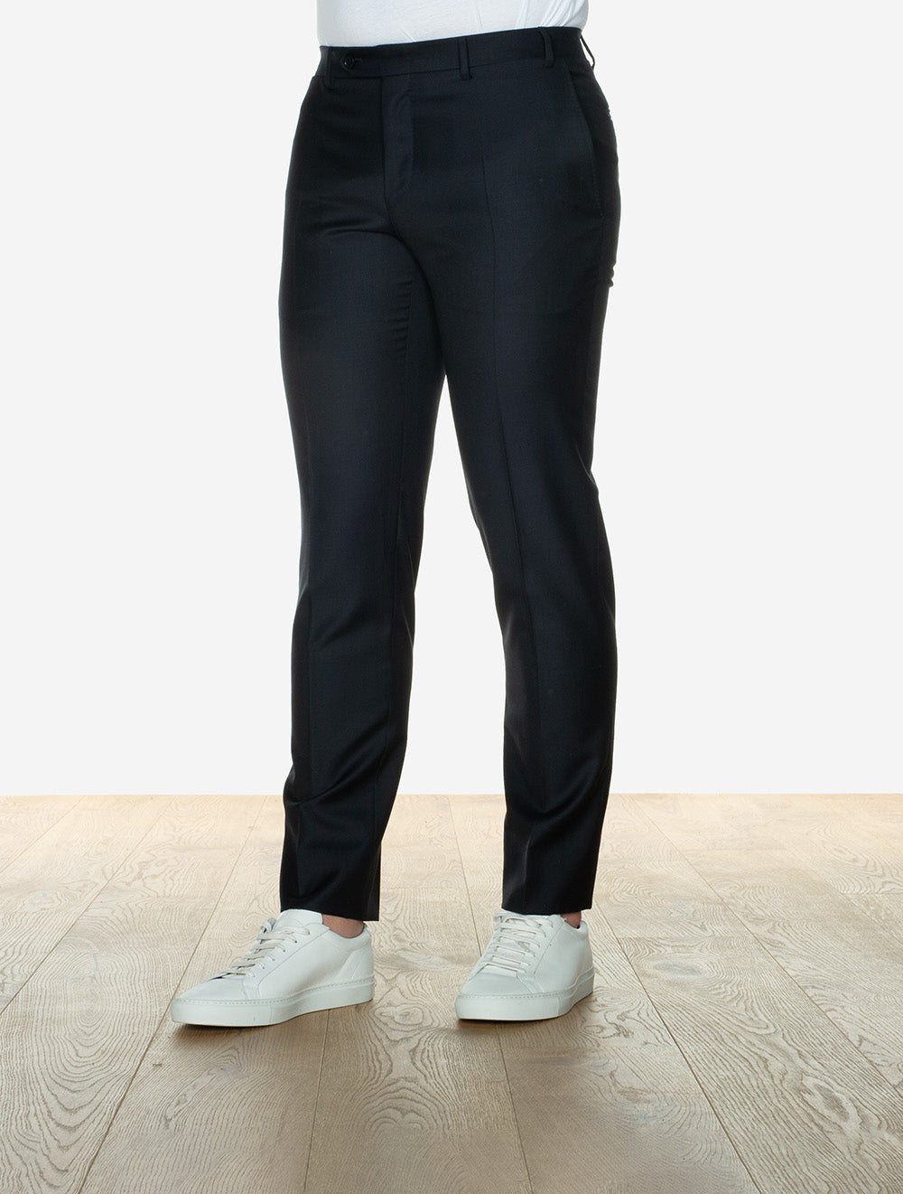 Canali Wool Formal Trousers Navy AI1