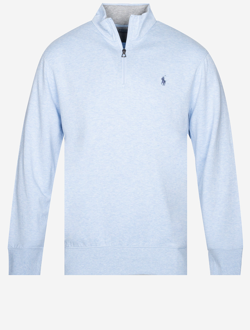 Ralph Lauren Double Knit Half Zip Jersey Blue MI