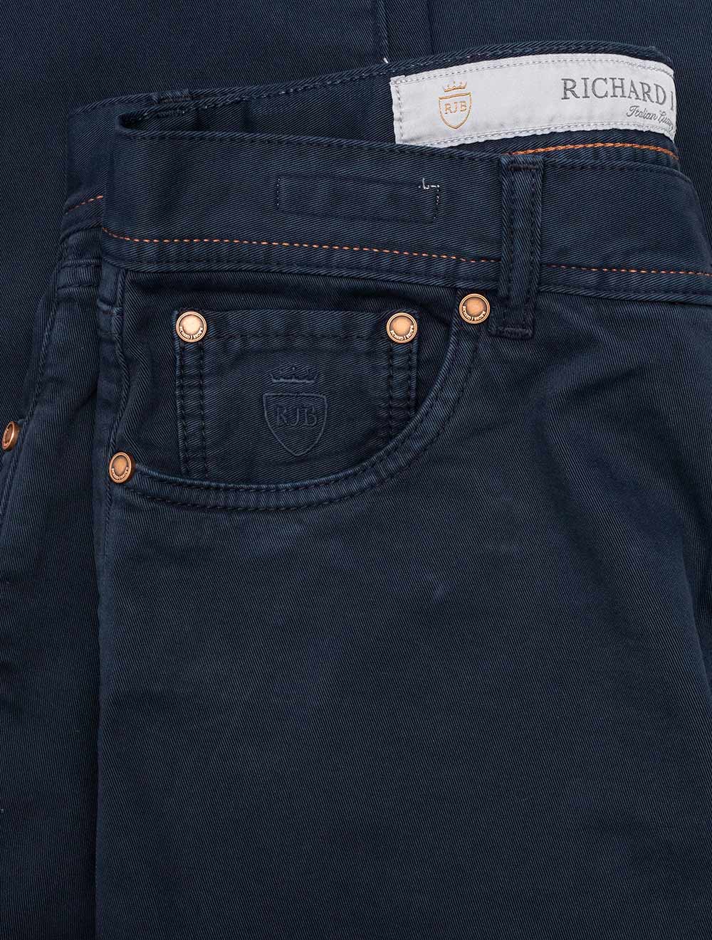 Richard J Brown Luxury Denim Cashmere Jean Navy AI2