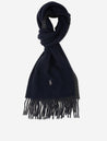 Ralph Lauren Reversible Wool Scarf Navy MI