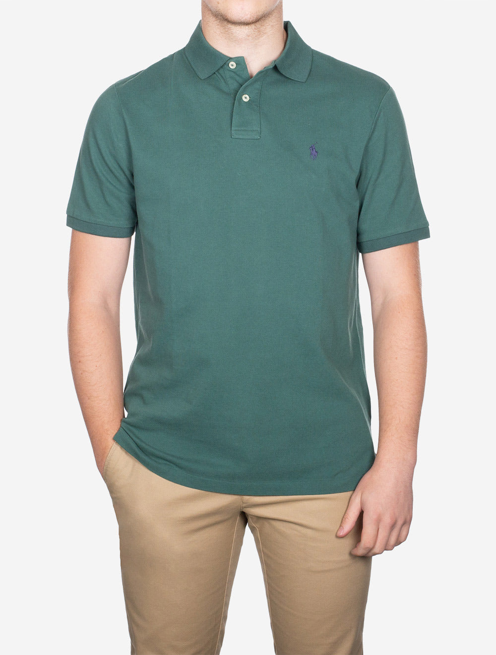 Ralph Lauren Classic Fit Polo Tartan Green AI1