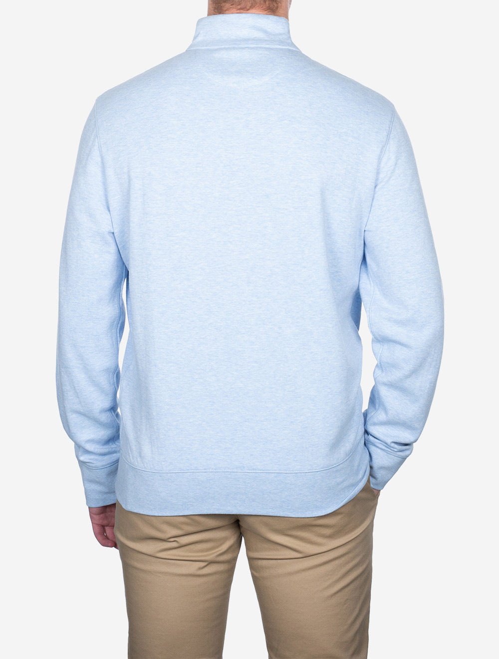 Ralph Lauren Double Knit Half Zip Jersey Blue AI2