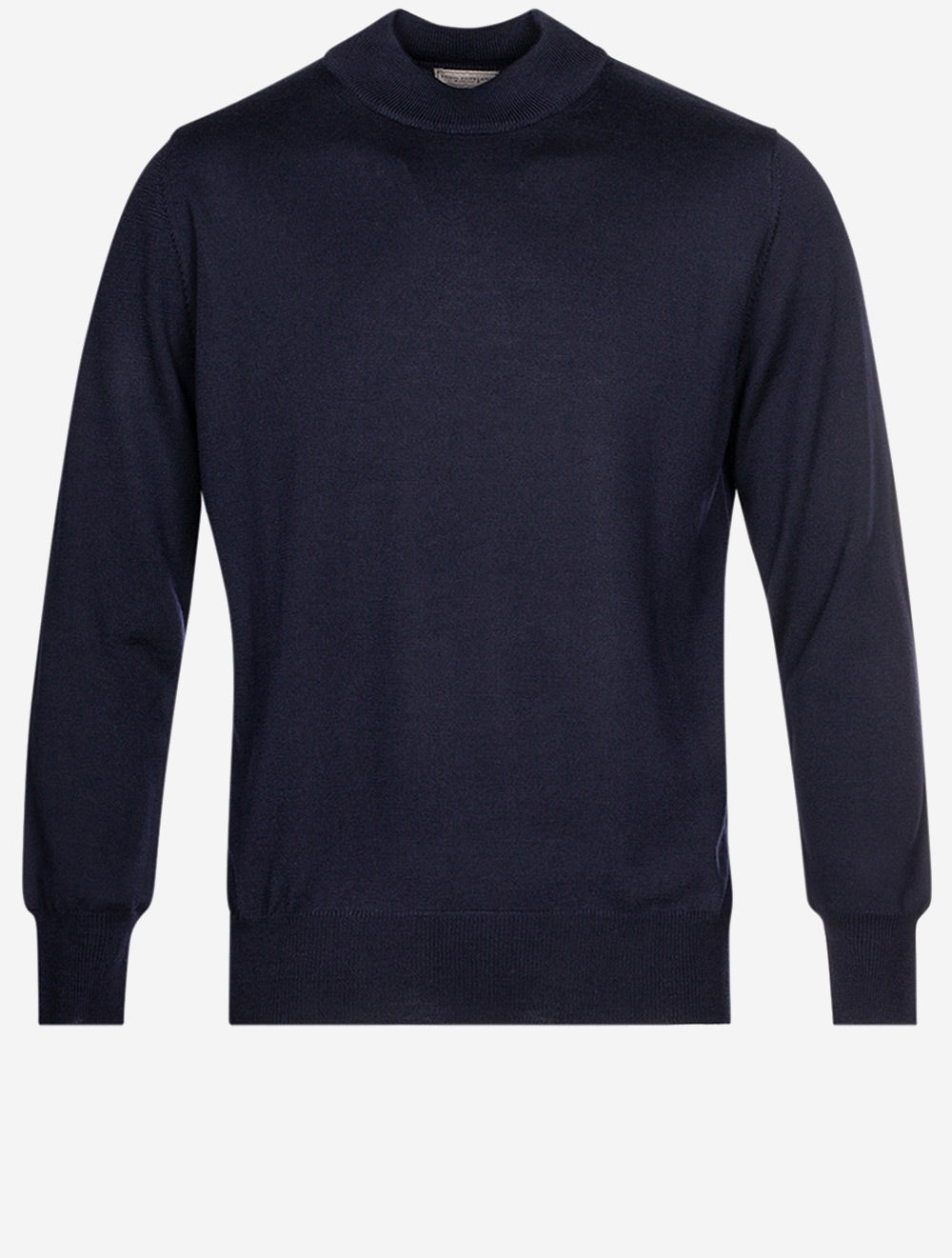 Louis Copeland Merino Mock Neck Navy MI