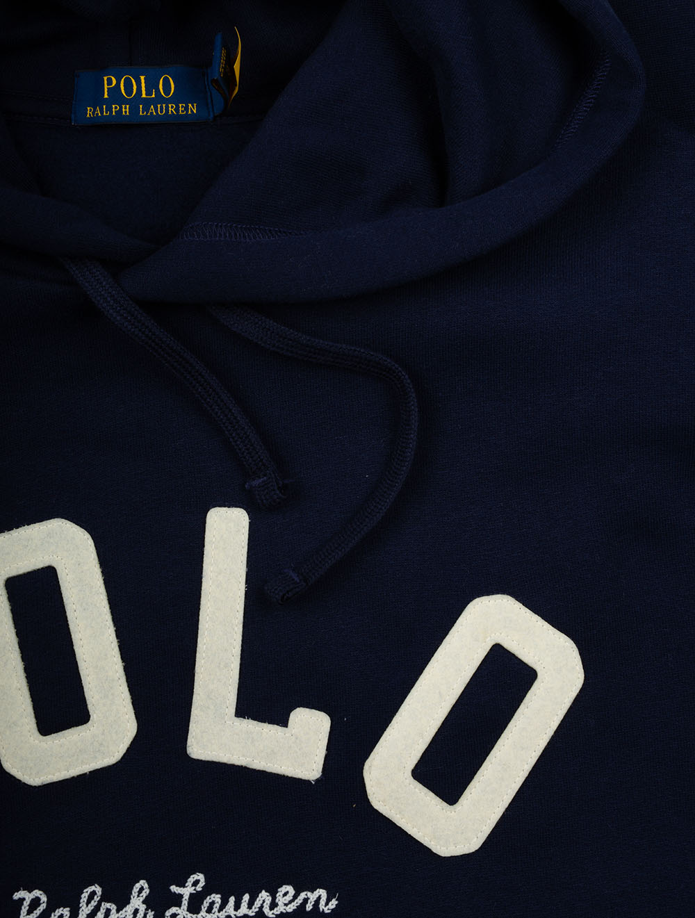 Ralph Lauren Fleece Logo Hoodie Navy AI3