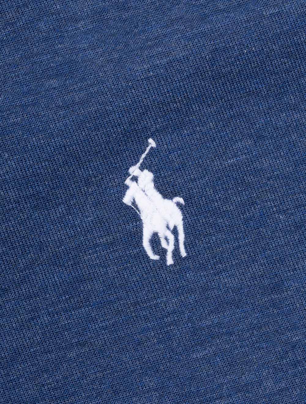 Ralph Lauren Double Knit Quarter Zip Blue AI2