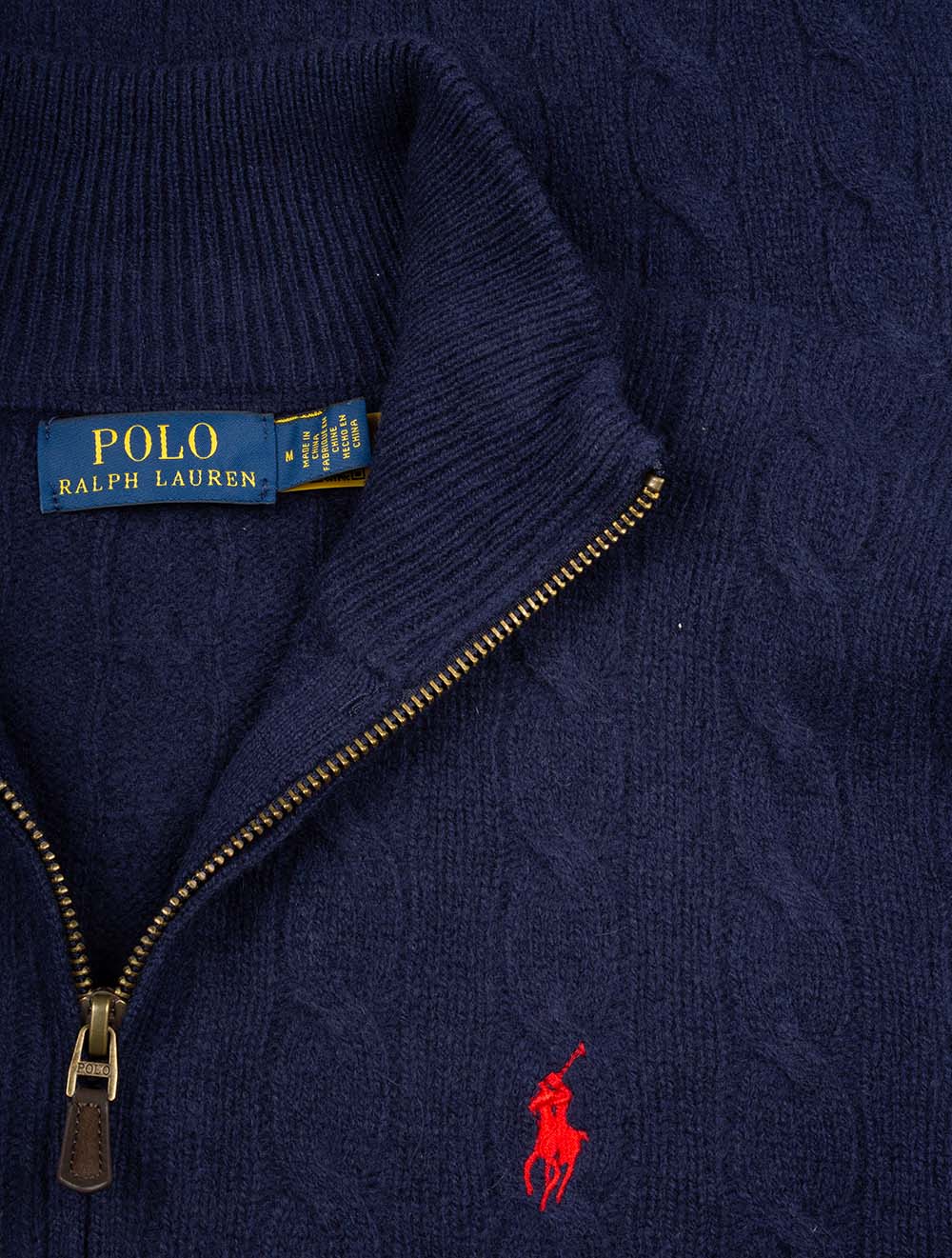 Ralph Lauren Cable Knit HZ Jumper Blue AI3