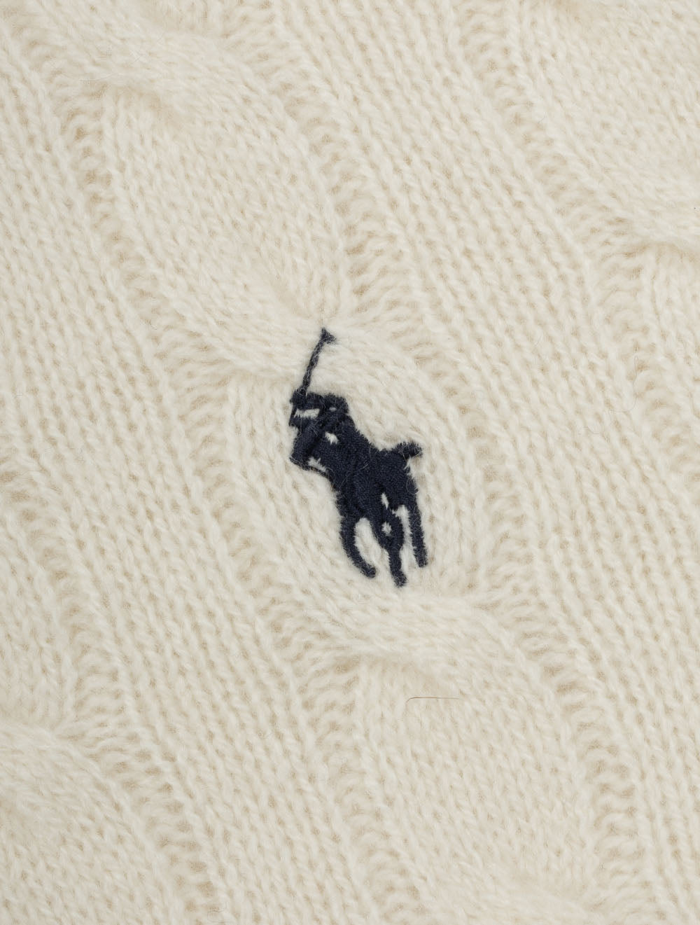 Ralph Lauren Cable Knit HZ Jumper Cream AI4