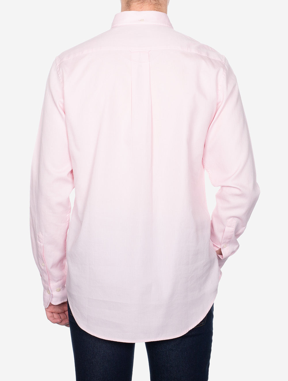 Regular Honeycomb Texture Shirt Light Pink