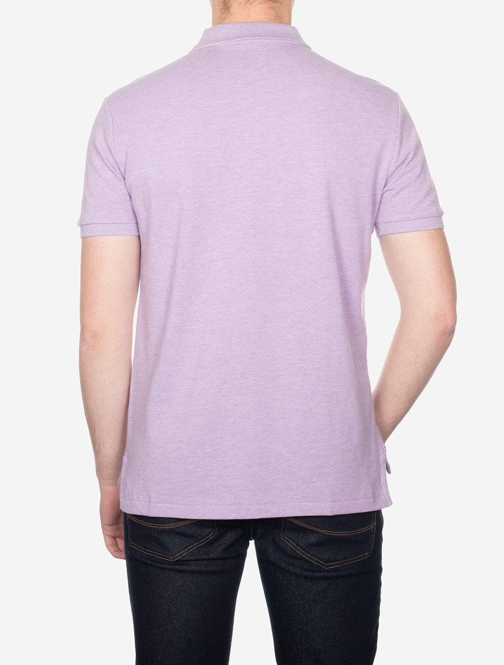 Custom Slim Fit Mesh Polo Shirt Purple