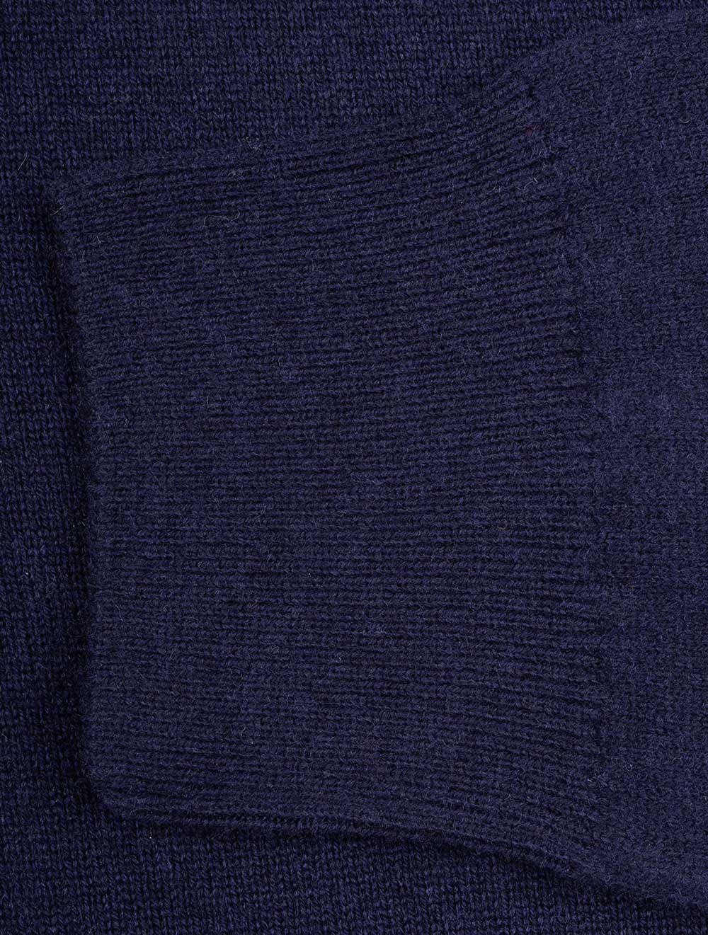 Pull en laine avec fermeture éclair quart de tour Cruise Navy