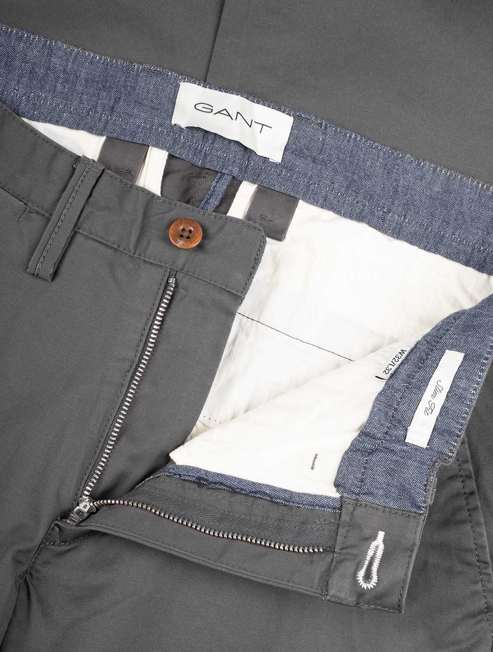 Gant Slim Twill Chinos Antracite AI5