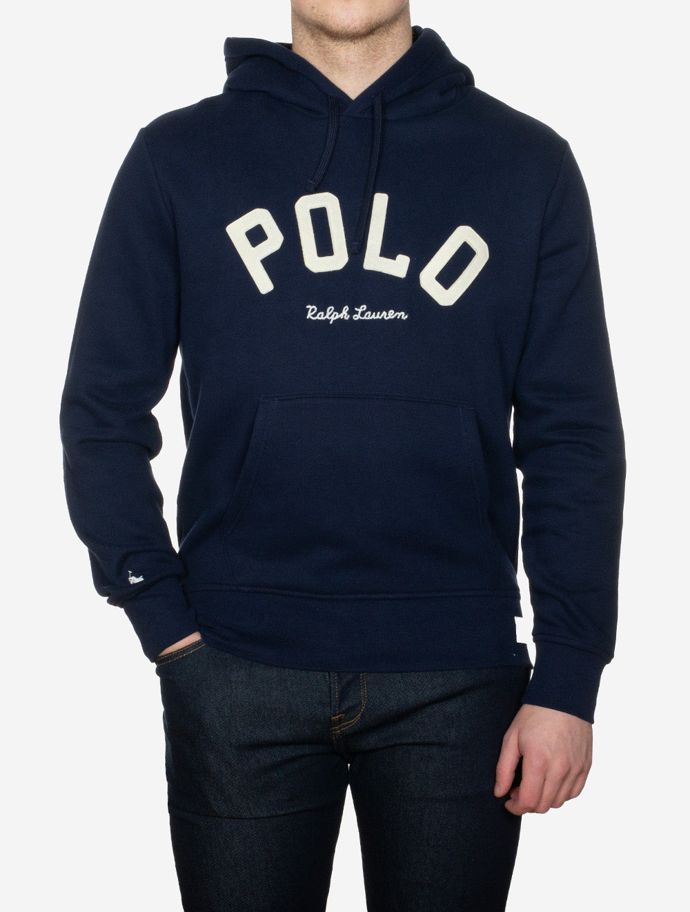 Ralph Lauren Fleece Logo Hoodie Navy AI1