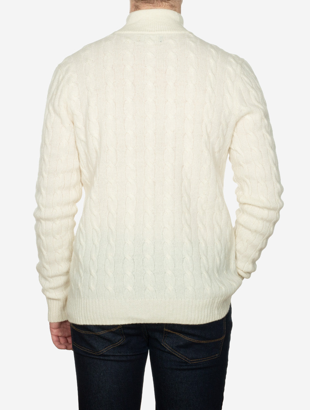 Ralph Lauren Cable Knit HZ Jumper Cream AI2