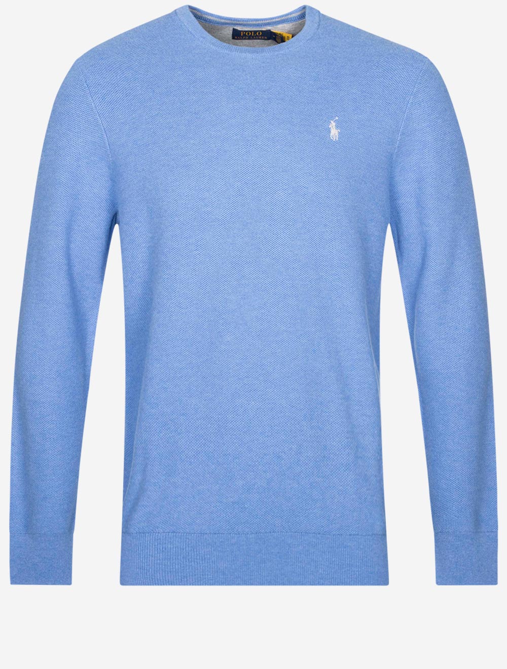 Ralph Lauren Pique Crew Neck Pullover Blue MI