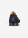 Magnanni Suede Slip On Loafer Navy AI3