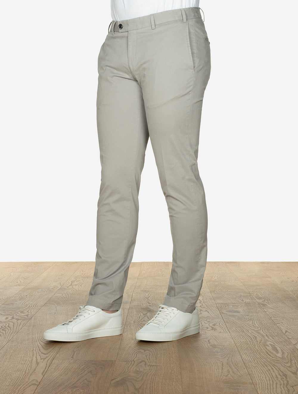 Louis Copeland Cotton Trouser Stone AI3