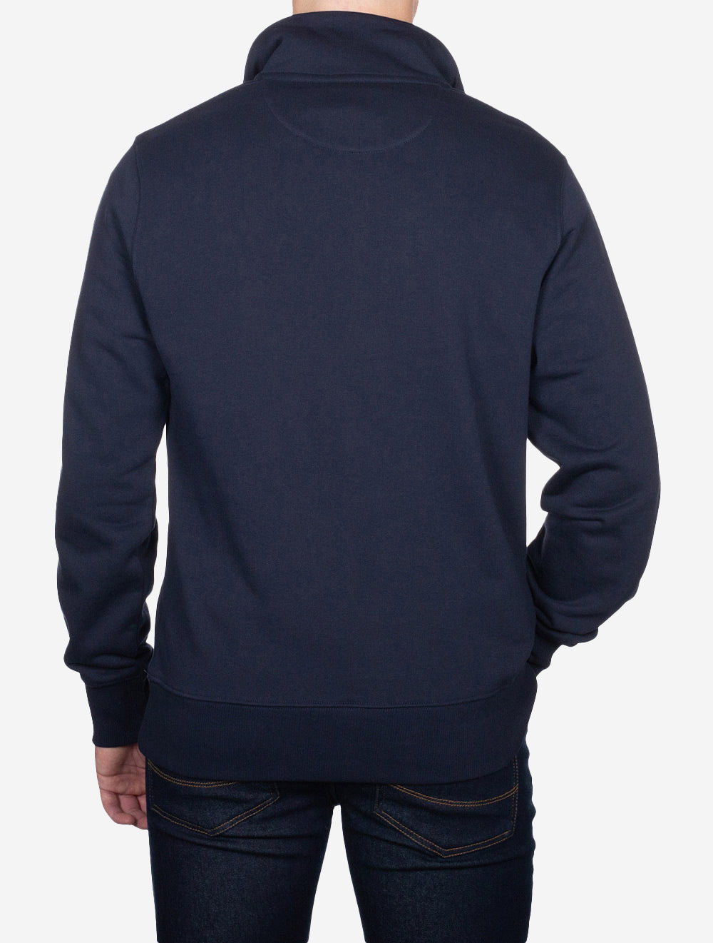 Gant Regular Fit Shield Half Zip Sweat Evening Blue AI2