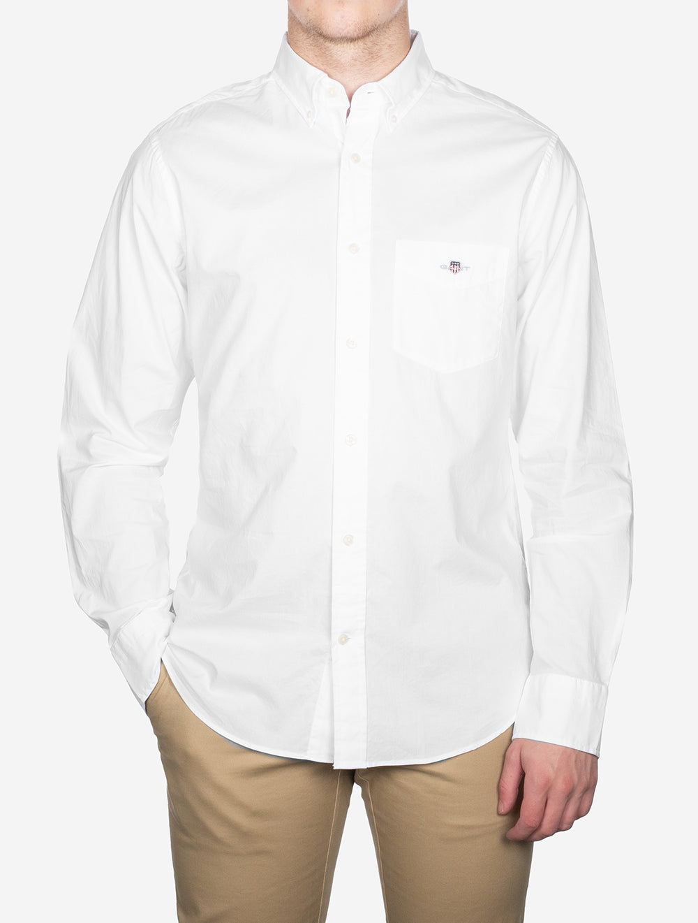 Gant Regular Poplin Shirt White AI5