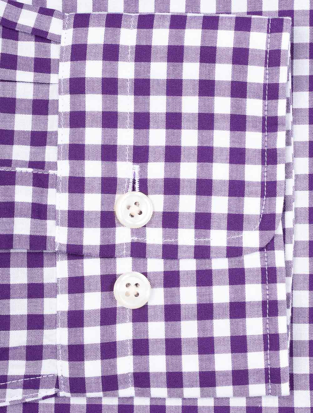 Gant Regular Fit Poplin Gingham Shirt Pansy Purple AI6