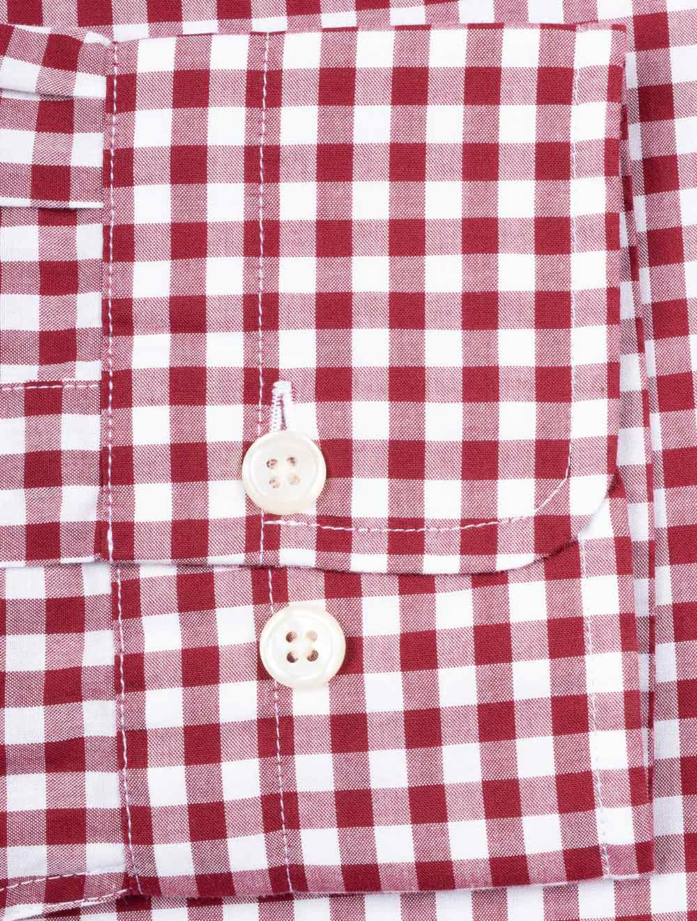 Gant Regular Fit Poplin Gingham Shirt Plumped Red AI6