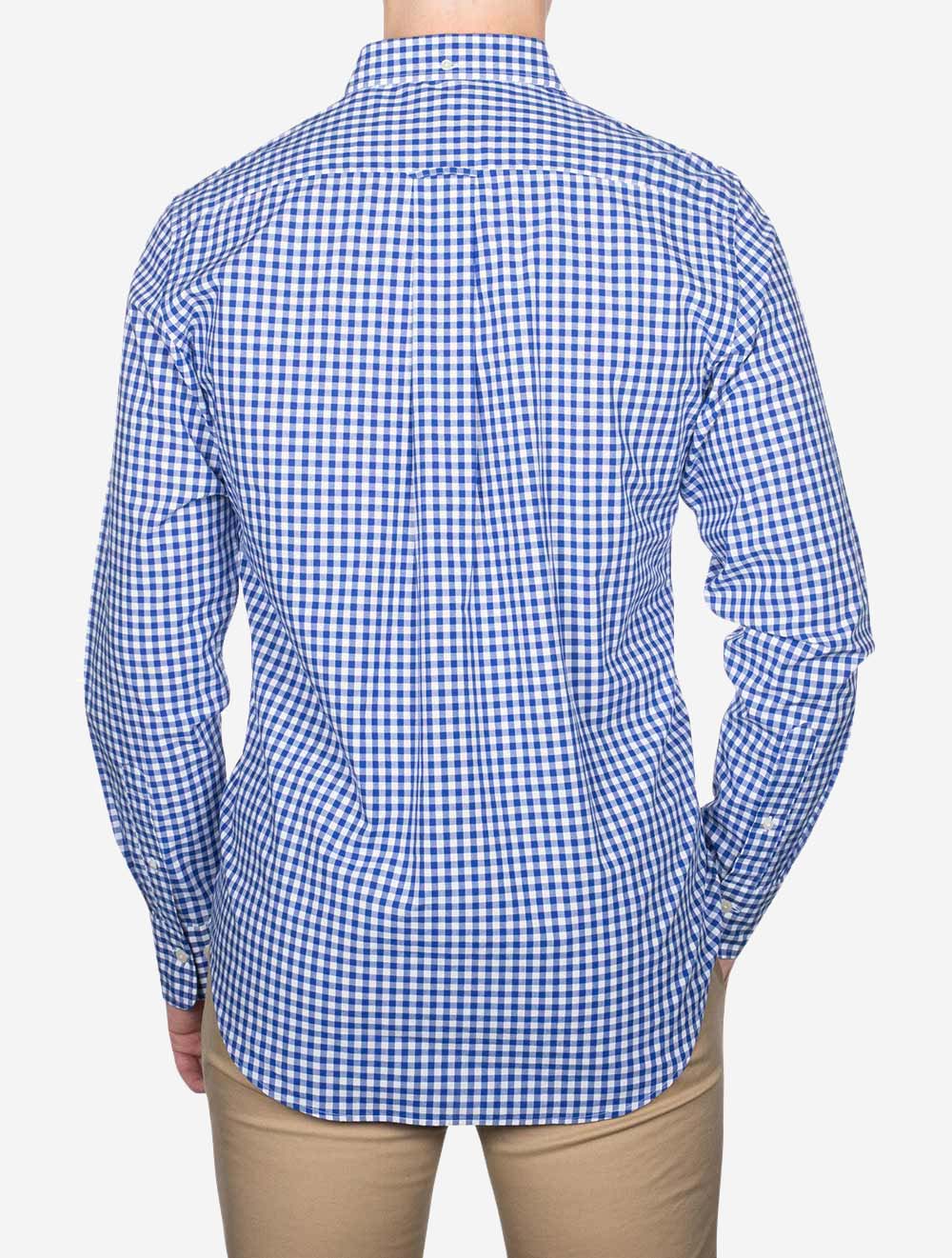 Regular Fit Poplin Gingham Shirt College Blue