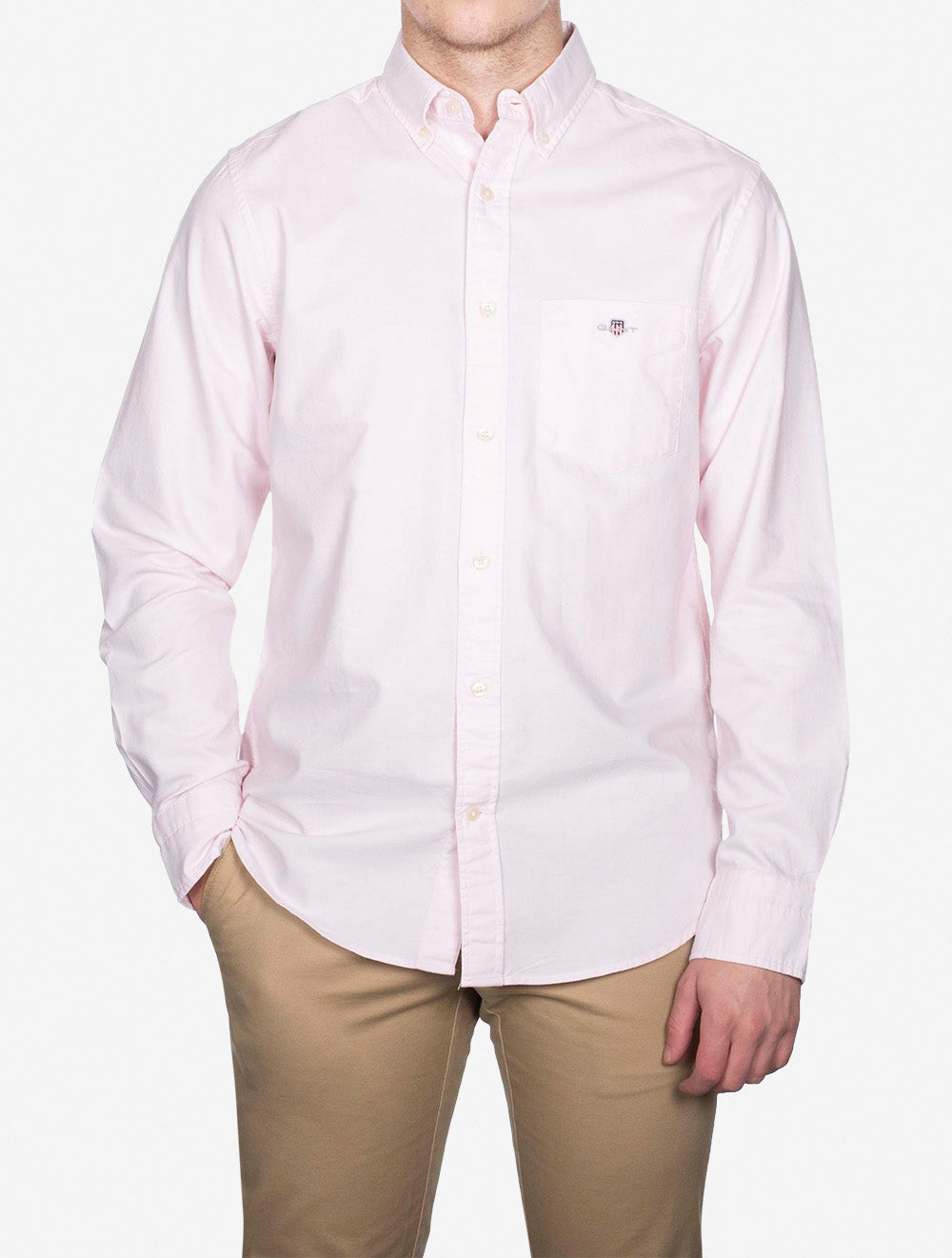 Gant Regular Oxford Shirt Light Pink AI5