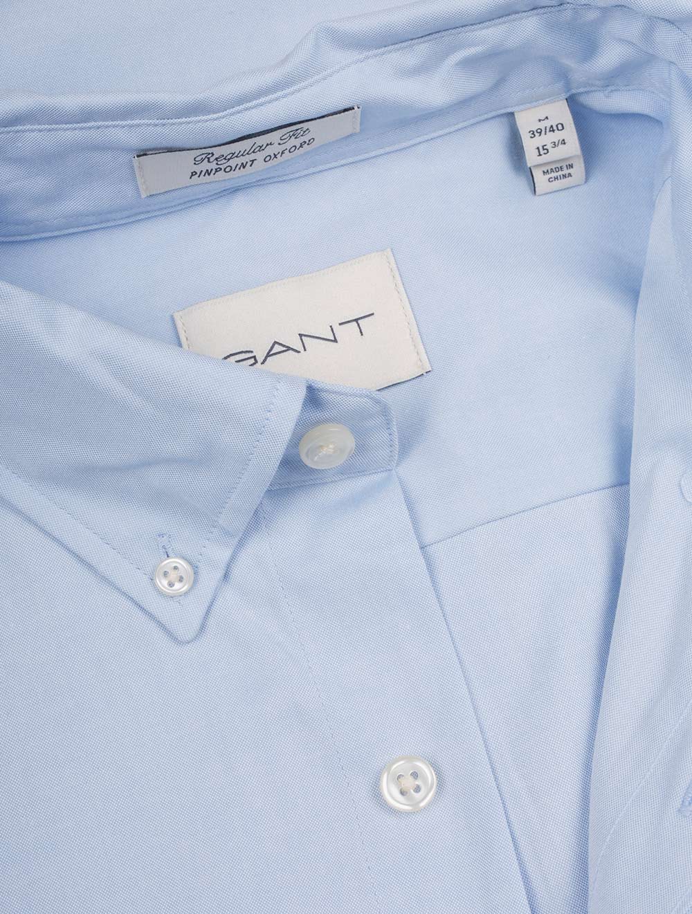 Gant Regular Pinpoint Oxford Shirt Light Blue AI2