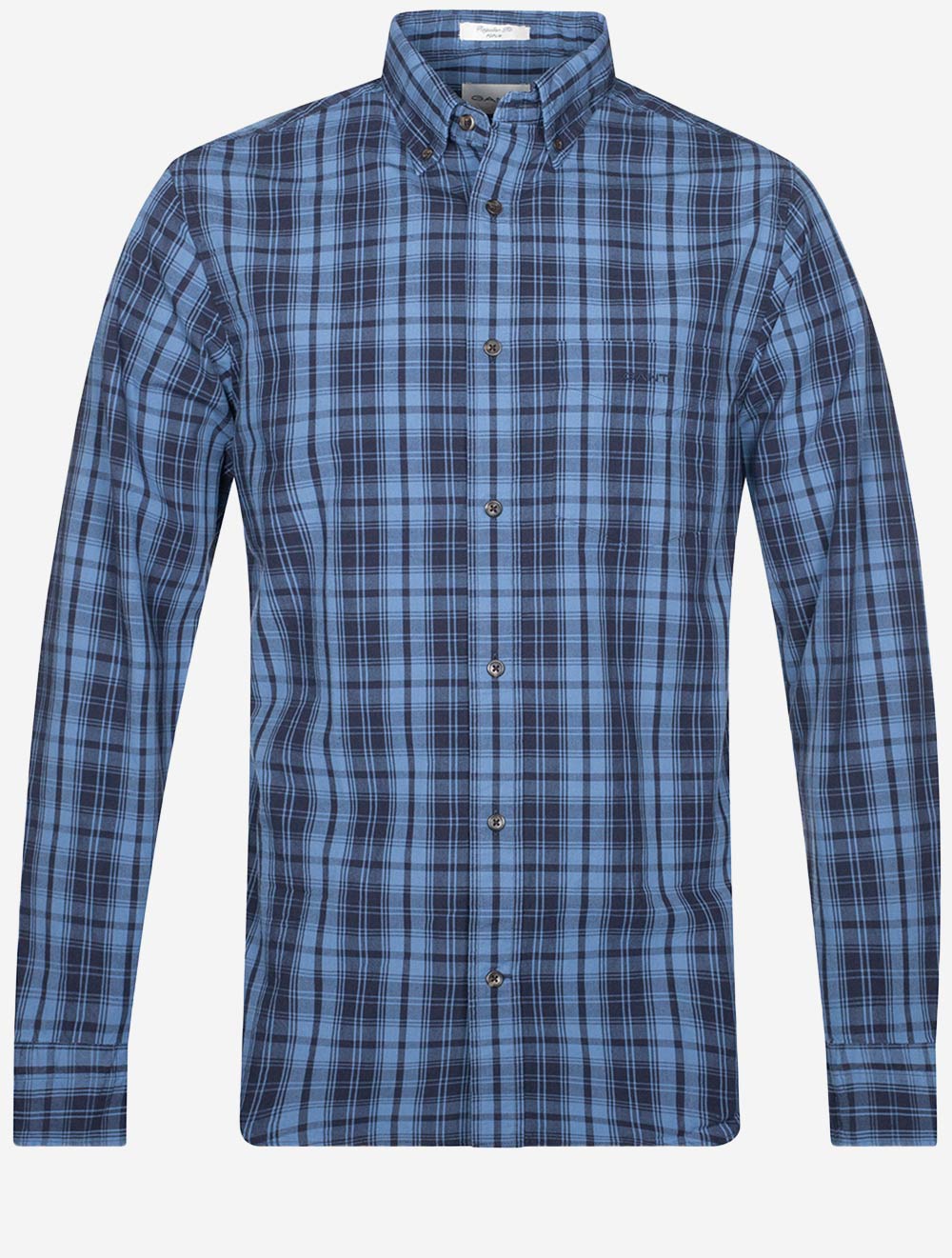 Regular Archive Poplin Plaid Shirt Salty Sea