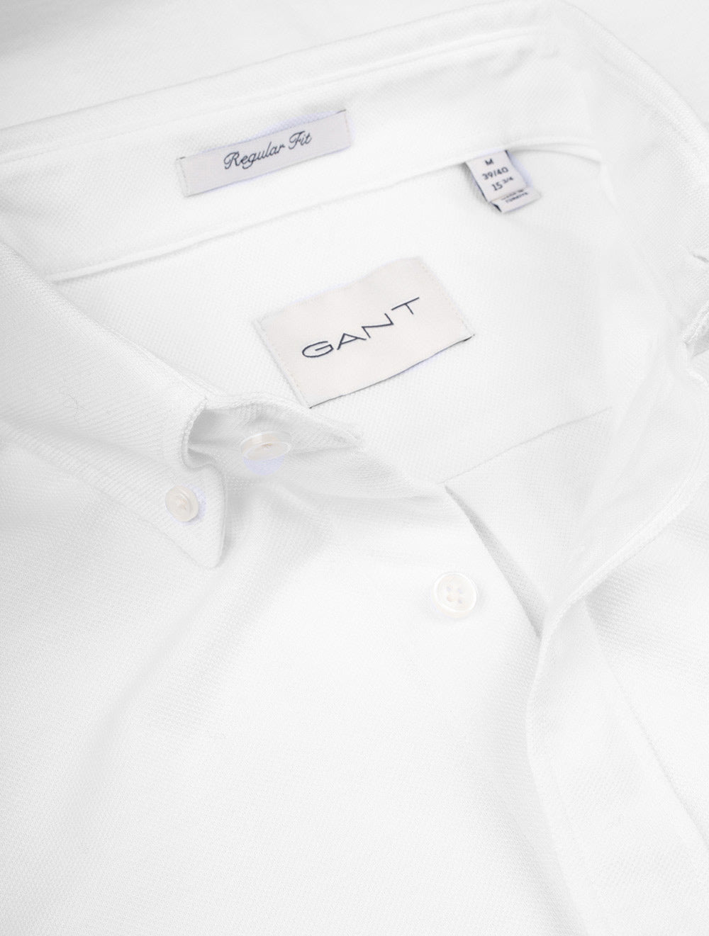 Gant Regular Fit Jersey Piqué Shirt White AI4