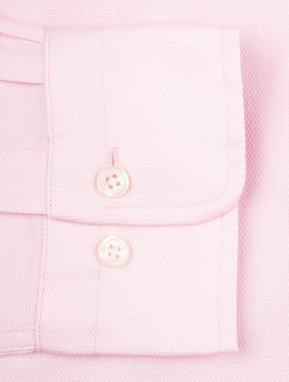 Regular Honeycomb Texture Shirt Light Pink